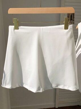 SHEIN White Circle Skort - Flared Mini